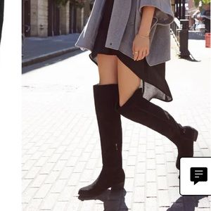 sam edelman size 9.5 black over the knee boots